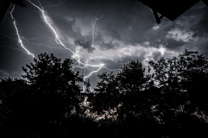 Gewitter Natur Blitz Donner SW Unwetter mystisch