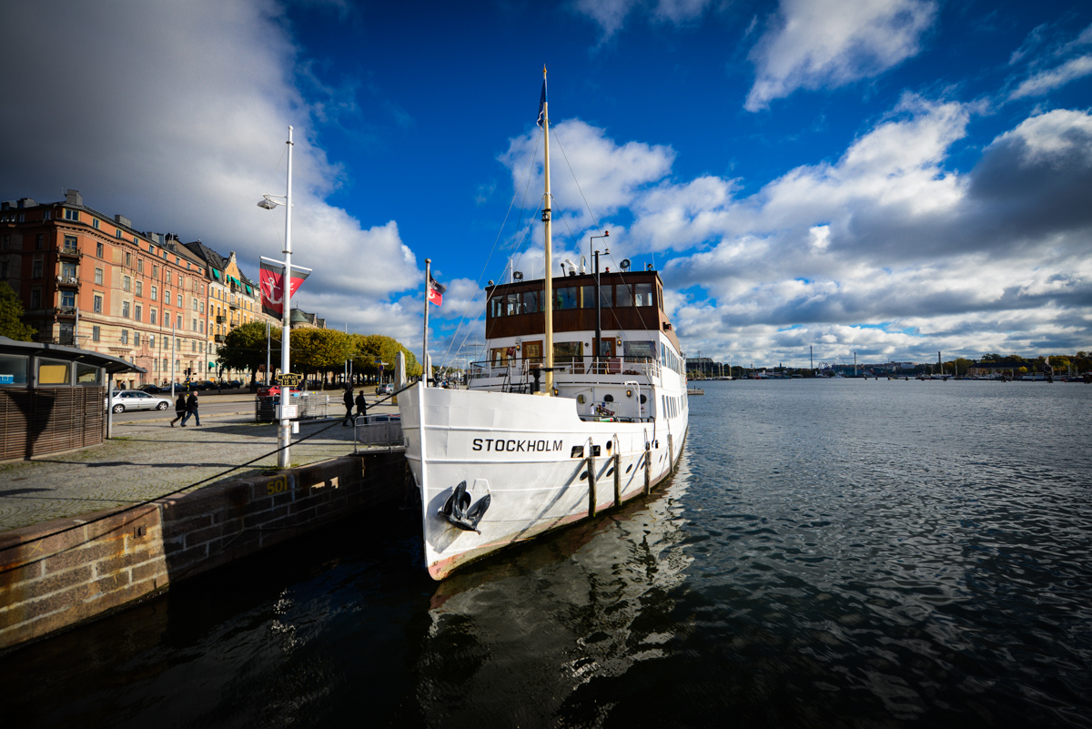 Schiff in Stockholm