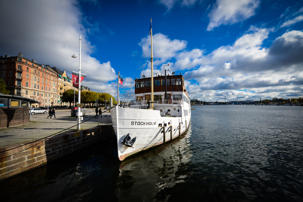 Schiff in Stockholm