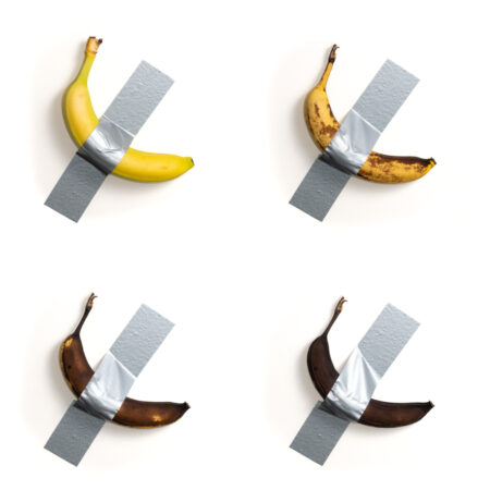 4 mal eine Banane beim älter werden fotografiert
